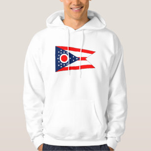 Hooded Sweatshirt with american flag