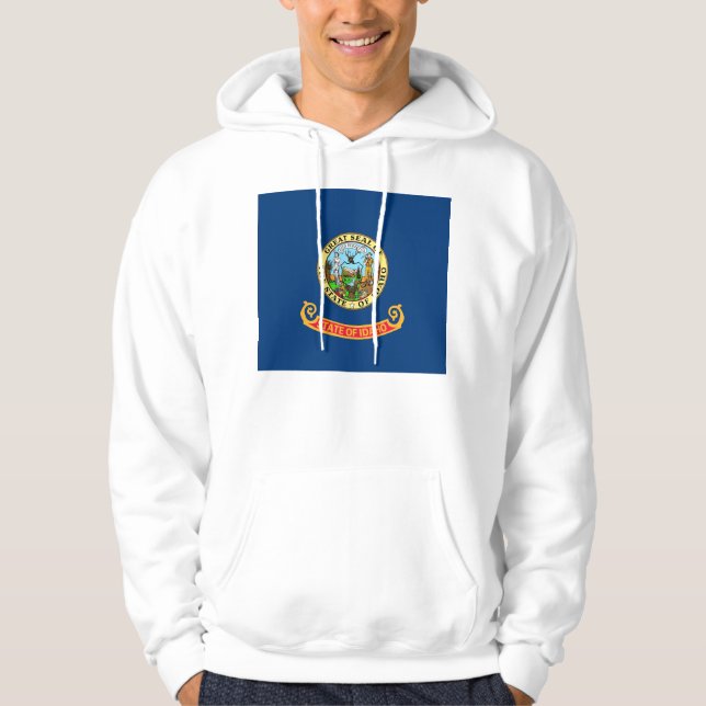 Hooded Sweatshirt with american flag (Front)