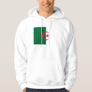 Hooded Sweatshirt with Flag of Algeria