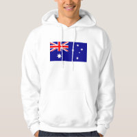 Hooded Sweatshirt with Flag of  Australia