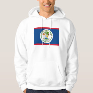 Hooded Sweatshirt with Flag of Belise