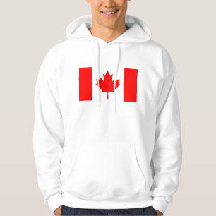 Hooded Sweatshirt with Flag of Canada