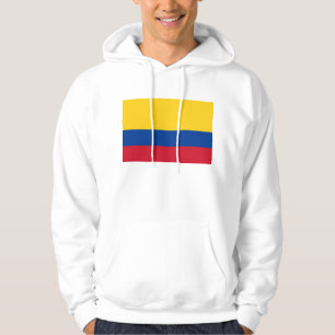 Hooded Sweatshirt with Flag of Colombia