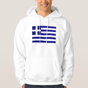 Hooded Sweatshirt with Flag of Greece
