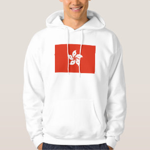 Hooded Sweatshirt with Flag of Hong Kong, China
