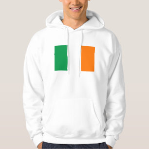 Hooded Sweatshirt with Flag of Ireland