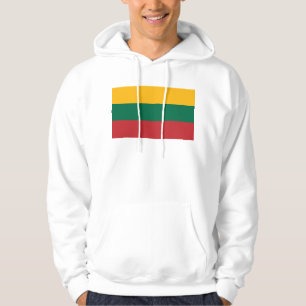 Hooded Sweatshirt with Flag of Lithuania