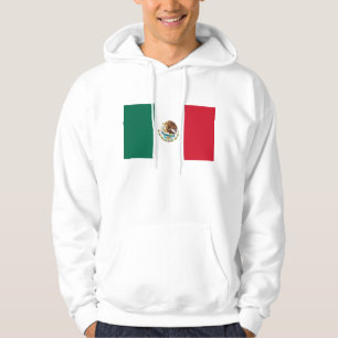 Hooded Sweatshirt with Flag of Mexico