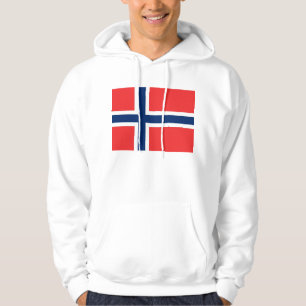 Hooded Sweatshirt with Flag of Norway