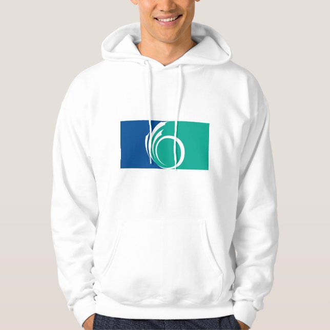 Hooded Sweatshirt with Flag of Ottawa, Canada (Front)