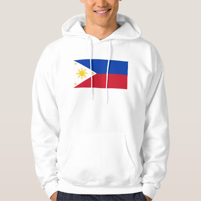 Hooded Sweatshirt with Flag of Philippines (Front)