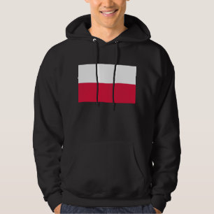 Hooded Sweatshirt with Flag of Poland