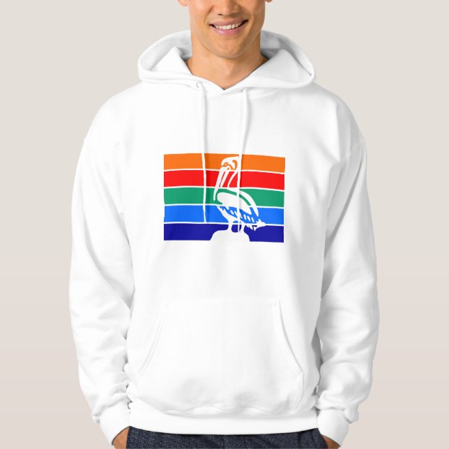 Hooded Sweatshirt with Flag of St. Petersburg (Front)