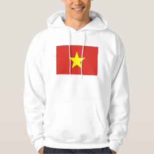 Hooded Sweatshirt with Flag of Vietnam