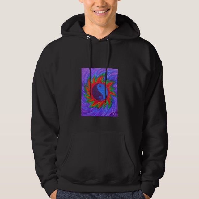 Hooded Sweatshirt -yin & yang vibrations (Front)