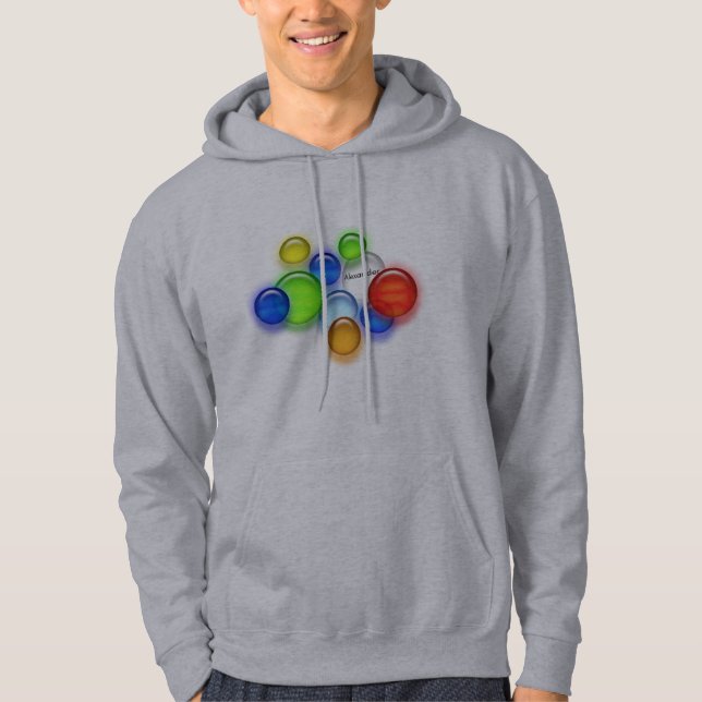 Hoodie - Coloured bubbles (Front)