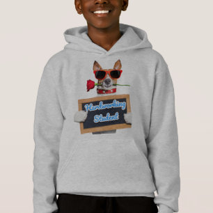 hoodie funny dog patterned 