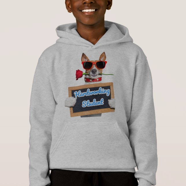 hoodie funny dog patterned  (Front)
