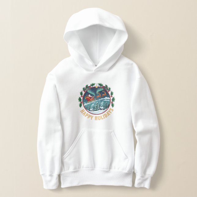 hoodie Happy Holidays (Laydown)