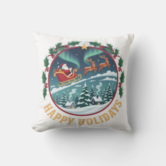 hoodie Happy Holidays Cushion