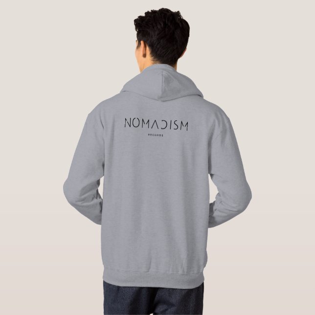Hoodie Nomadism Records Black Logo (Back Full)