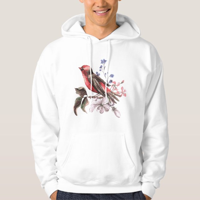 hoodie red bird (Front)