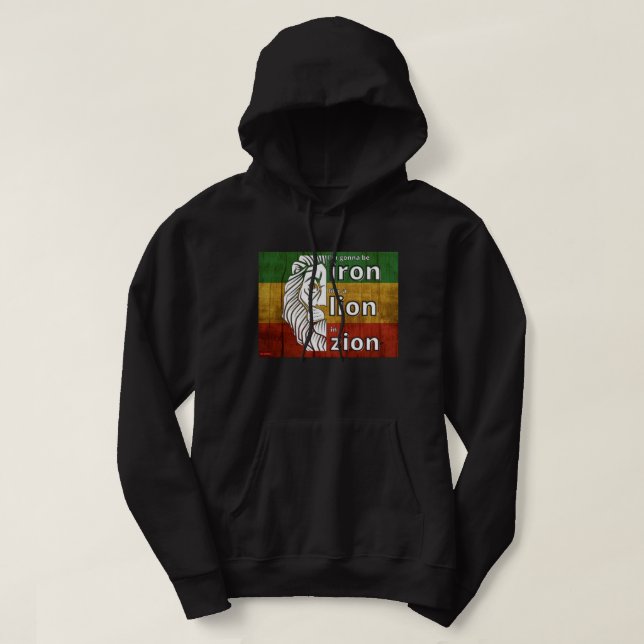 hoodie sweatshirt "IRON LION" (Design Front)