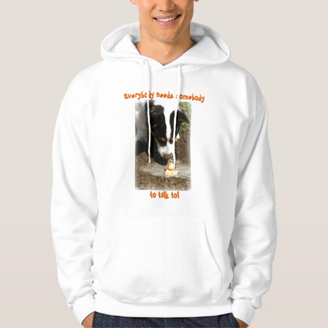 Hoodie: Welsh Corgi and Rubber Ducky Hoodie (Front)