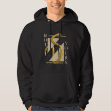 Hoodie with golden snake design "not yours"