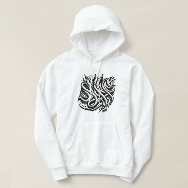 Hoodie with gorgeous and cool writing (Design Front)