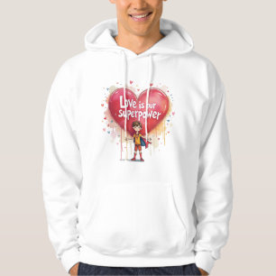 Hoodie with Valentine's design