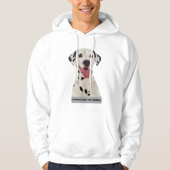 Hoodies Unisex graphic dog print - A perfect spot (Front)