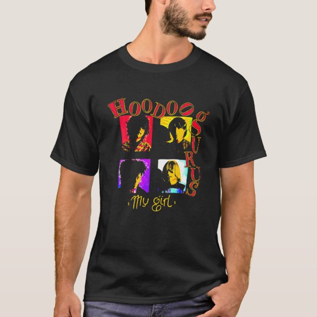 Hoodoo The Music Classic Art Gurus Funny Rock Band T-Shirt (Front)