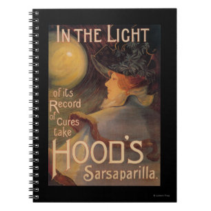 Hood's Sarsaparilla Promotional Poster Notebook