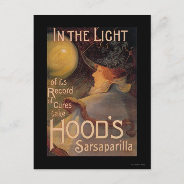 Hood's Sarsaparilla Promotional Poster Postcard (Front)