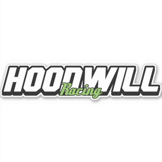 Hoodwill Racing Sticker (Front)