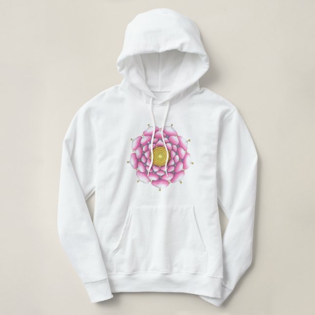 Hoody with hand-drawn mandala design  (Design Front)
