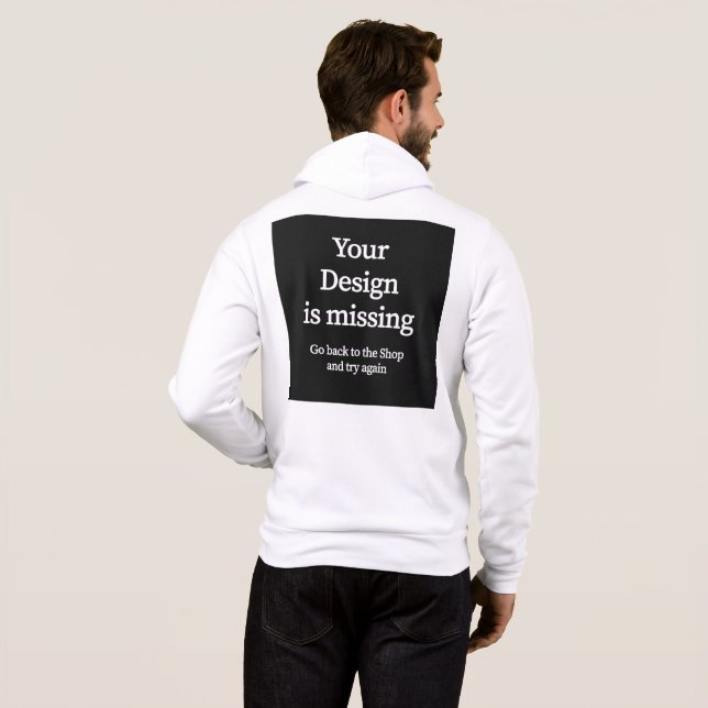 Hoody with zipper - back pressure (Back Full)