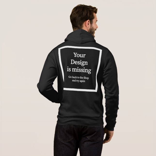 Hoody with zipper - back pressure (Back Full)