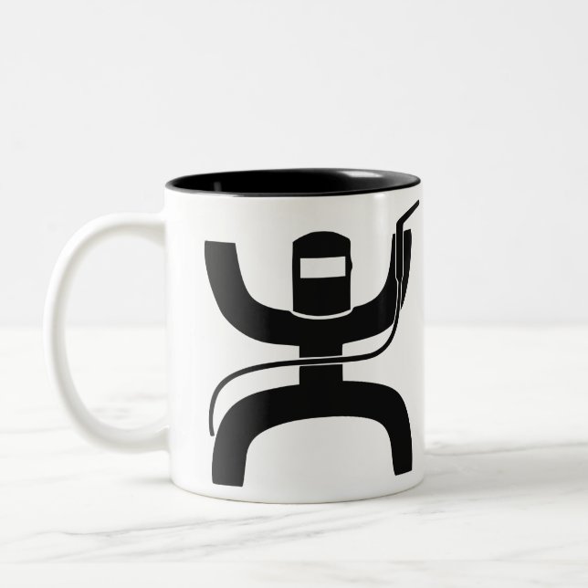 Hooey Welder logo Two-Tone Coffee Mug (Left)
