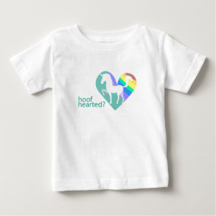 Hoof Hearted Toddler Unicorn Rainbow shirt