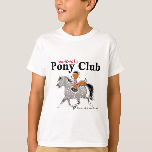 Hoofbeats Pony Club Dappled Grey T-Shirt (Front)