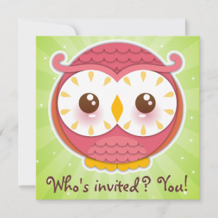 HooHoo Owl Invitation
