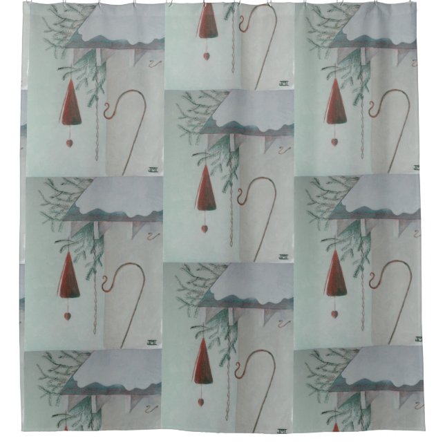 Hook and Chime Shower Curtain (Front)