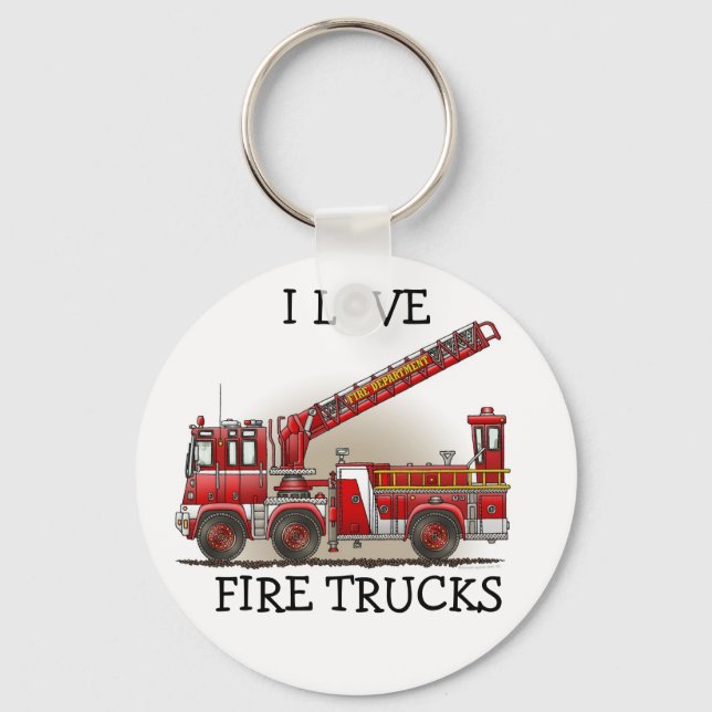 Hook and Ladder Fire Truck Keychain ILFT (Front)