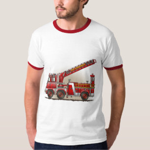 Hook and Ladder Fire Truck Mens T-Shirt