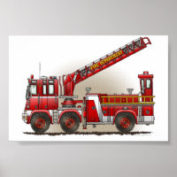 Hook and Ladder Fire Truck