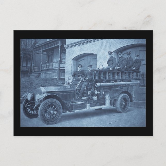 Hook and Ladder Vintage Early 1900s Postcard (Front)