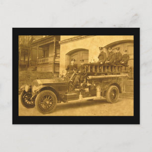 Hook and Ladder Vintage Early 1900s Postcard