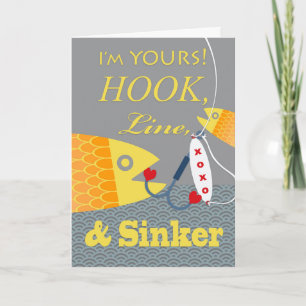 Hook Line and Sinker Valentine’s Day Boyfriend  Card